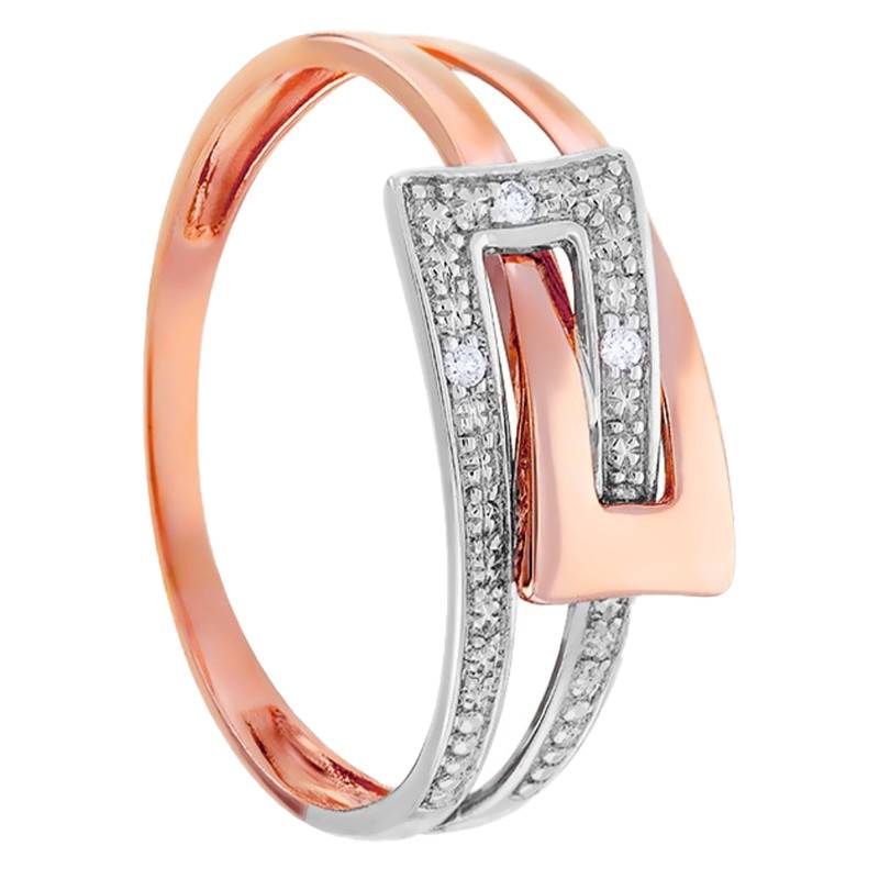 Union Two-Tone 18K Gold & Diamond Ring - Emanessence