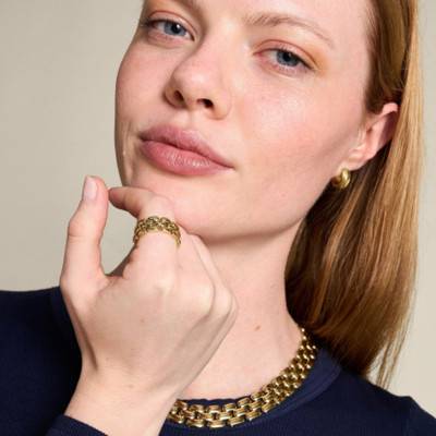 Bague Arden Watch Links en Acier Doré - Fossil