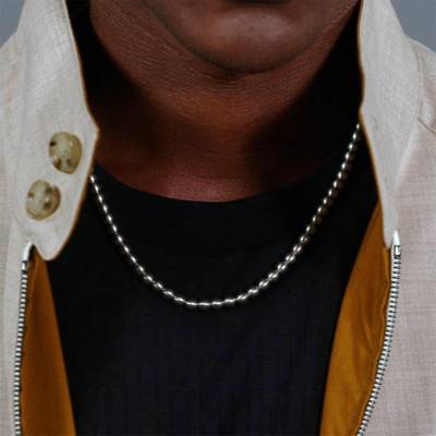 Steel Sphere Metal Necklace, Length 51 cm - 1580656 - Boss