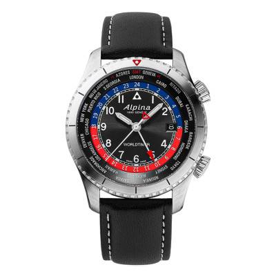 Alpina Startimer Pilot Quartz Worldtimer Watch AL-255BRB4S26 - Alpina