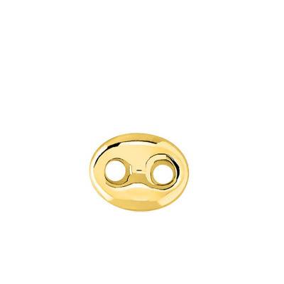750 Yellow Gold Coffee Bean Earring - Emanessence