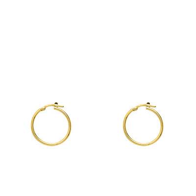 Créoles plaqué or fil 1.6 mm, Diamètre 15 mm à 70 mm - Emanessence