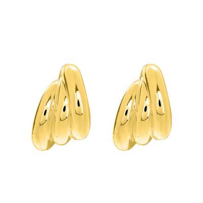 Créoles triples anneaux plaqué or, Diamètre 10 mm - Emanessence