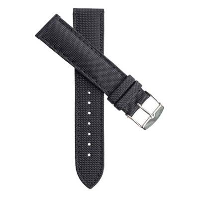 Bracelet de montre Larmor Plage Toile Noir - Avel & Men