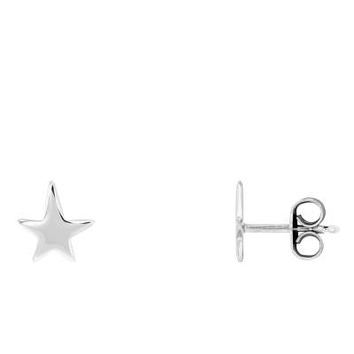Silver Star Stud Earrings - Emanessence