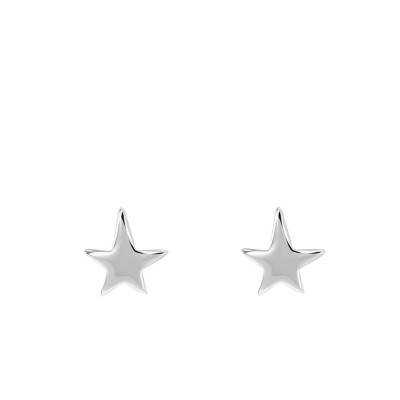 Silver Star Stud Earrings - Emanessence