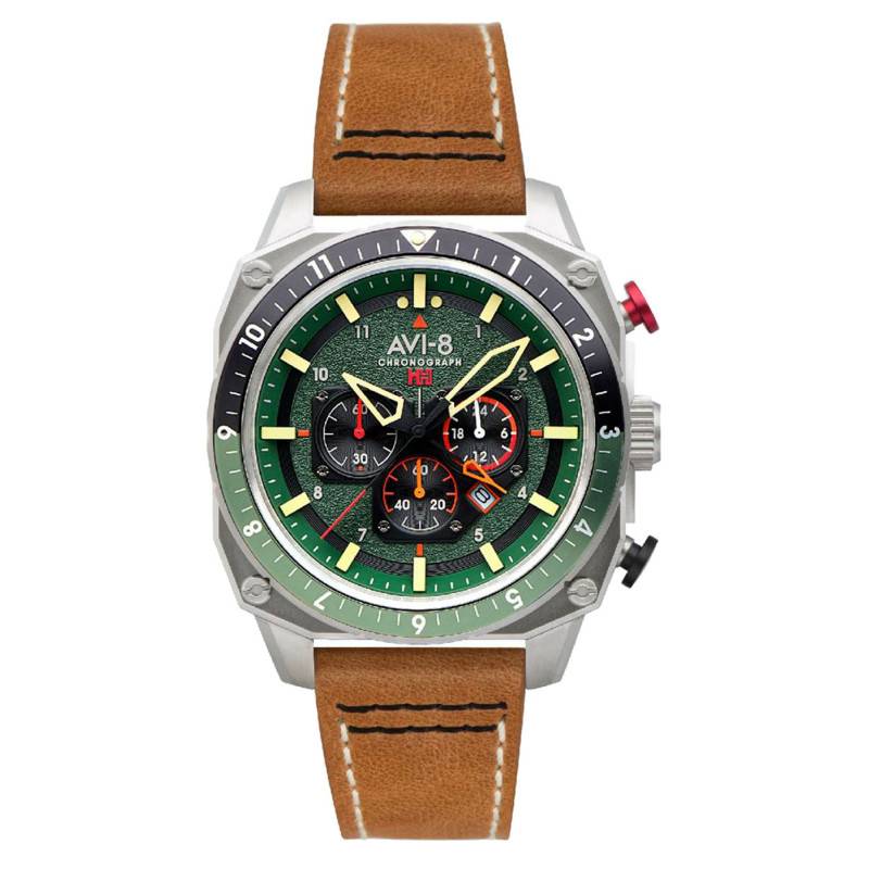 Hawker Hunter Dual Time Chronograph AV-4100-01 Wall Clock - Avi-8