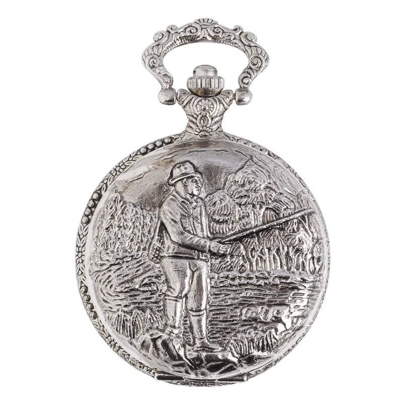 Fishing Scene Quartz Pocket Watch L1750 - Bayard