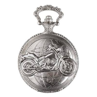 Montre Gousset Quartz Motif Moto L1751 - Bayard
