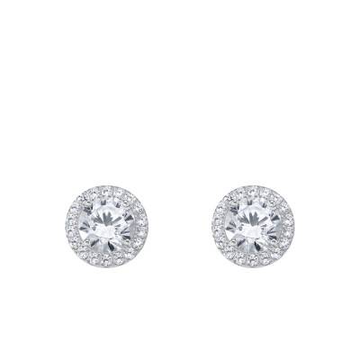 925 Silver & White Zirconium Oxide Halo Stud Earrings - H2304-051-14 - Thomas Sabo