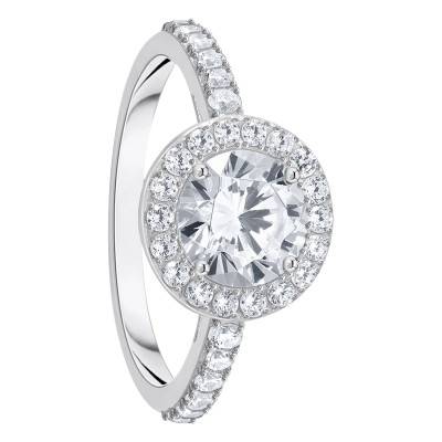 Bague Halo en Argent 925 & Zircones Blanches - TR2475-051-14 - Thomas Sabo