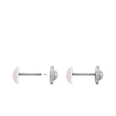 White Gold Star Stud Earrings - Emanessence