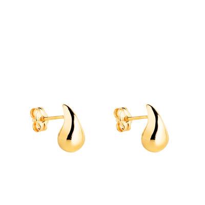 Boucles d'oreilles Gouttes d'Eau Petit & Grand Modèle Or Jaune 750 - Emanessence