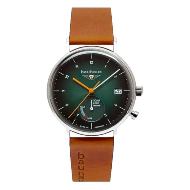 Green/Brown Solar Men's Watch 2112-4 - Bauhaus
