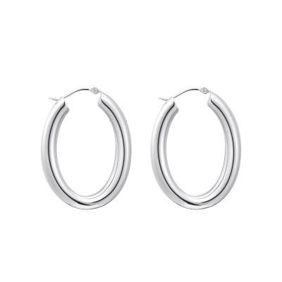 925 Silver Oval Hoop Earrings - CR739-001-21 - Thomas Sabo