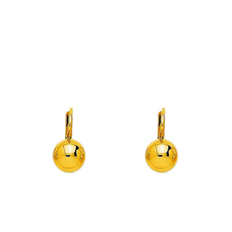 750/1000 Yellow Gold Leverback Earrings - Emanessence
