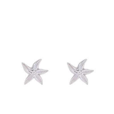 Silver Starfish Stud Earrings - Emanessence