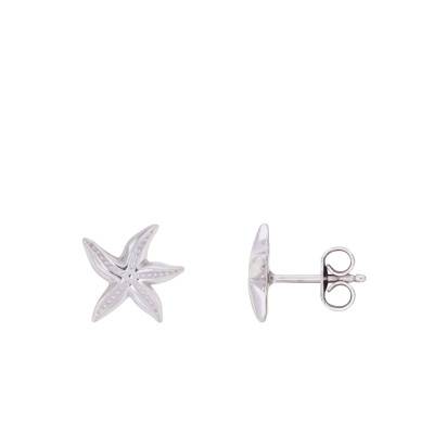 Puces d'oreilles Etoile de Mer en Argent - Emanessence