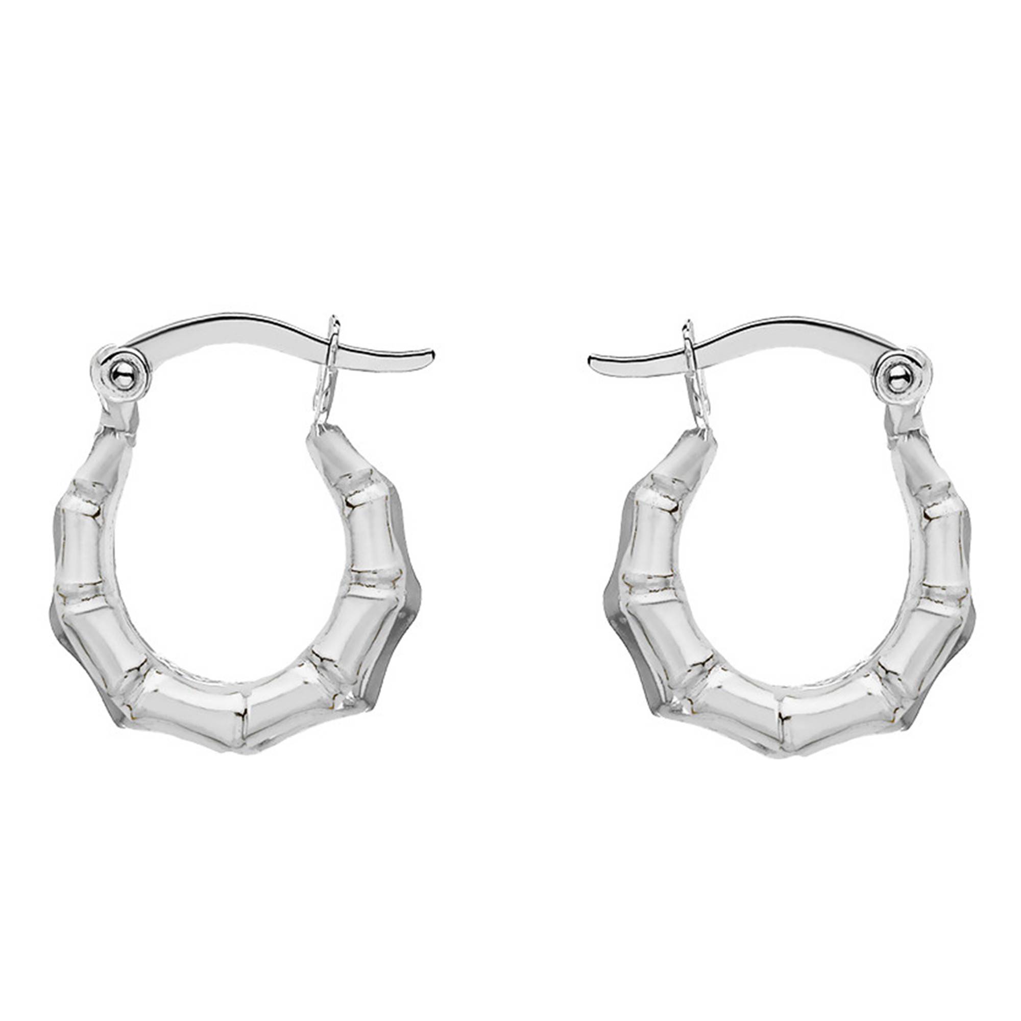 Boucles D'oreilles Créoles Bali Argent 925 - Diamètre 1,8 Cm, Neuf Avec étiquettes