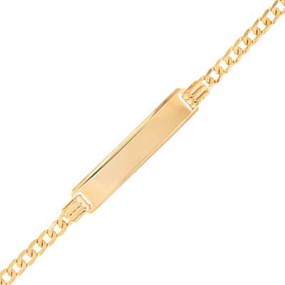 Gourmette en Or Jaune 375, Longueur 18,50 cm, Largeur 2,40 mm - Emanessence