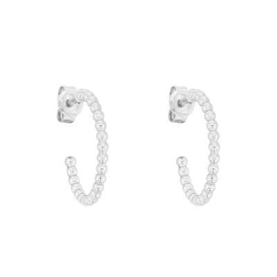 Boucles d'Oreilles Créoles en Argent, Diamètre 20 mm - Emanessence