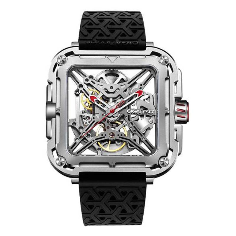 Ciga Design X Series Gorilla Silver Red Watch X011-SISI-W25BK - Ciga Design