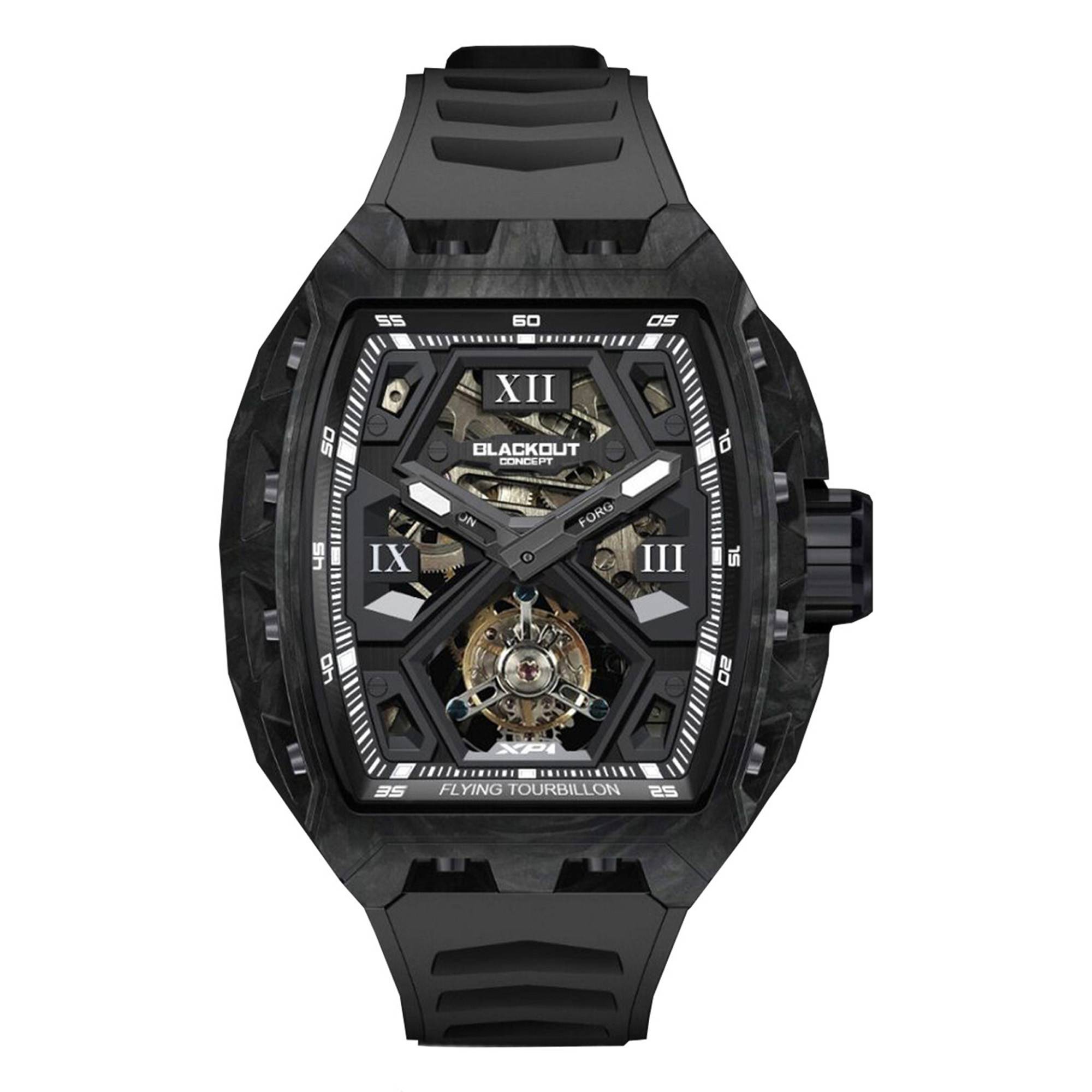 Tourbillon Montre Black Out Montre XP1 Tourbillon LT Blackout