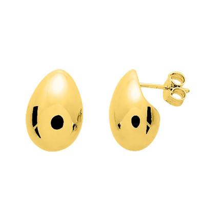 Boucles d'oreilles goutte d'eau plaqué or - Emanessence
