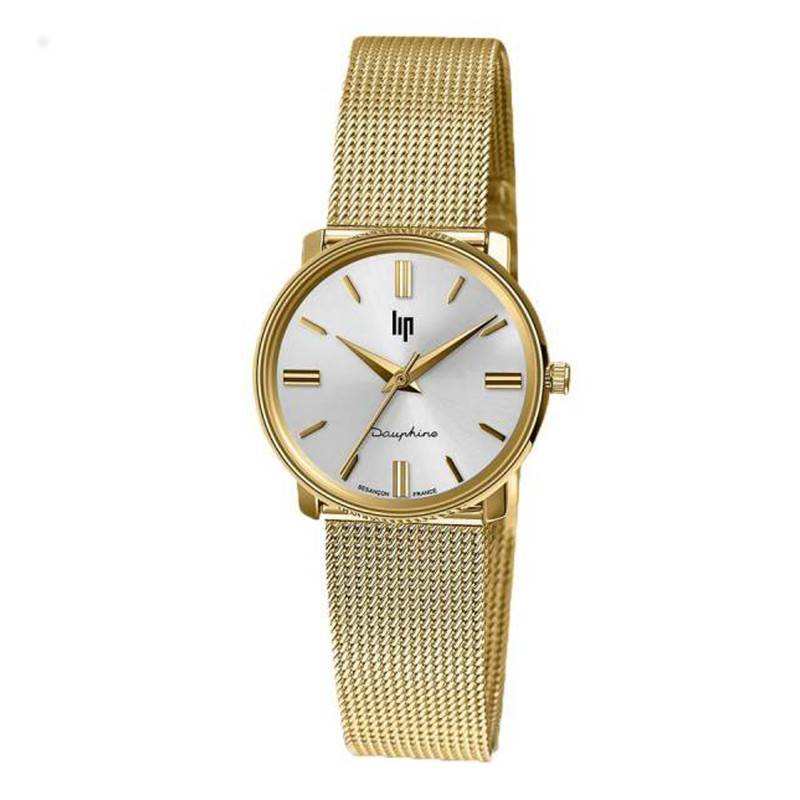 Dauphine 29 Gold Milanese Watch 671474 - Lip