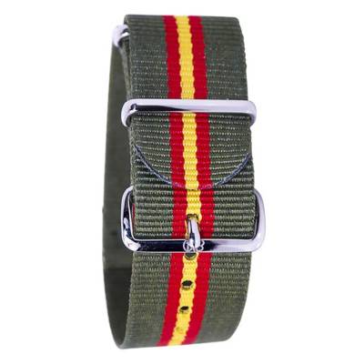 Bracelet Nato Kaki/Rouge/Jaune - Bracelet BNO