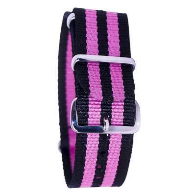 Bracelet Nato James Bond Noir/Rose - Bracelet BNO