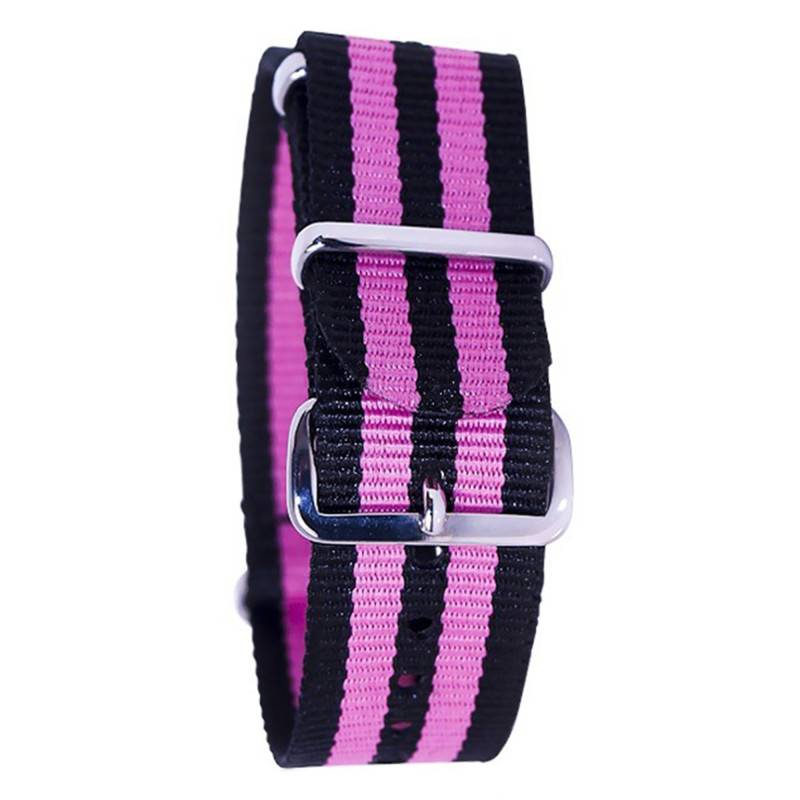 NATO James Bond Black/Pink Bracelet - Bracelet BNO
