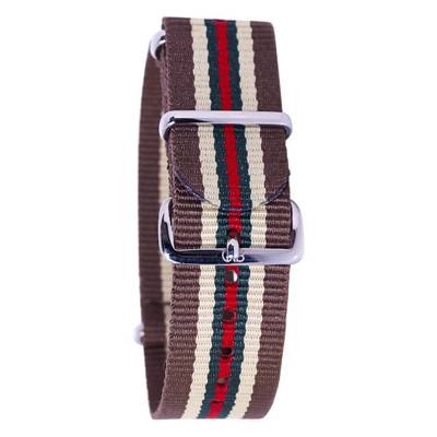 Bracelet Nato Marron/beige/vert - Bracelet BNO