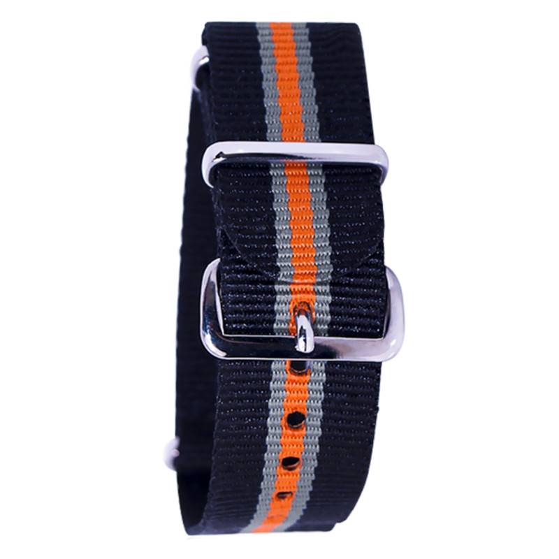 Black/Gray/Orange NATO Strap - Bracelet BNO