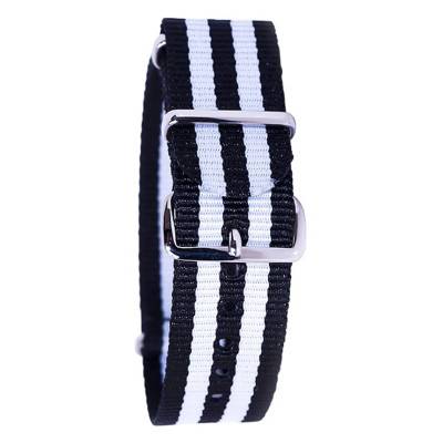 Bracelet Nato James Bond Noir et blanc - Bracelet BNO