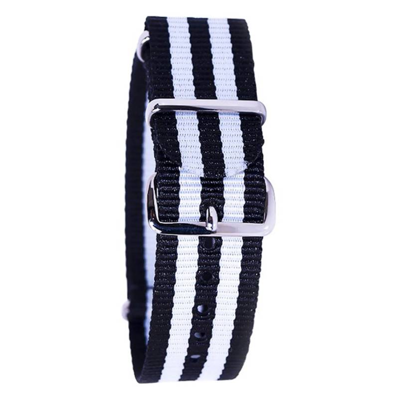 James Bond NATO Strap Black and White - Bracelet BNO