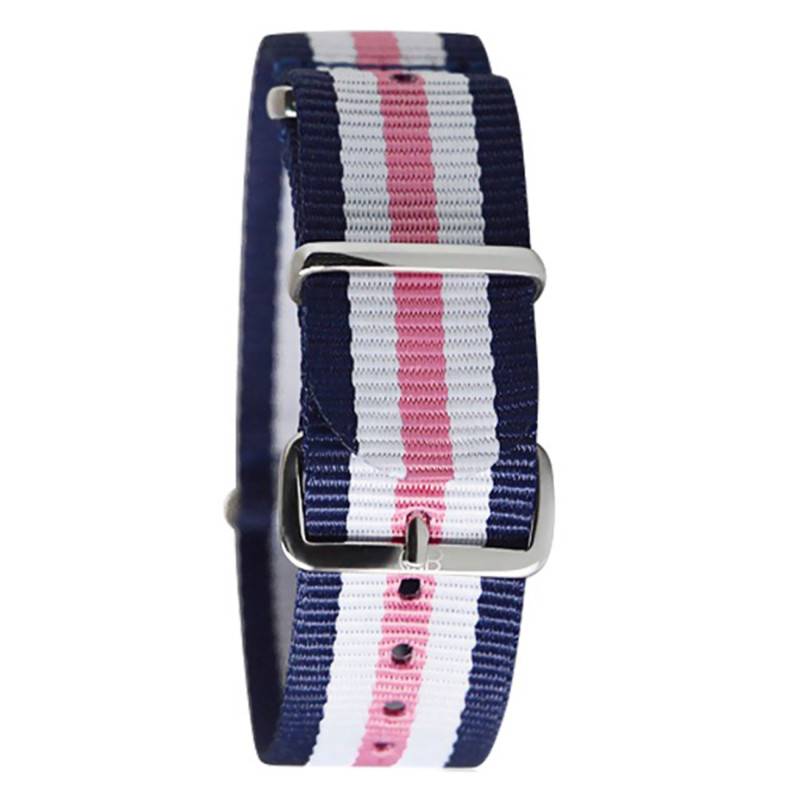 Navy/White/Rose NATO Strap - Bracelet BNO