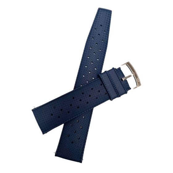 Bracelet De Montre Style TROPIC 14mm Blanc - Boucle Argentée, Unisexe, Neuf Sans étiquette