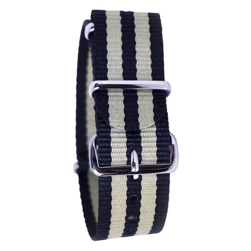 Black/Beige James Bond NATO Bracelet - Bracelet BNO