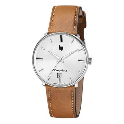 Montre Dauphine 38 Chrome/Brown 671422 - Lip