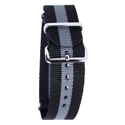 Bracelet Nato Noir/gris - Bracelet BNO