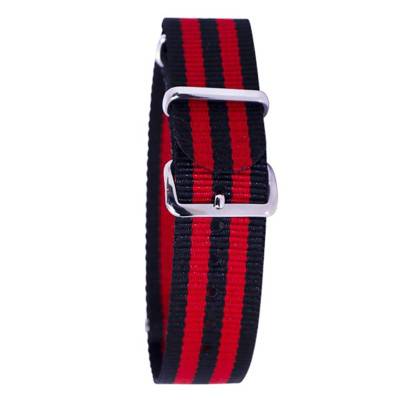 Bracelet Nato James Bond - Noir/Rouge - Bracelet BNO