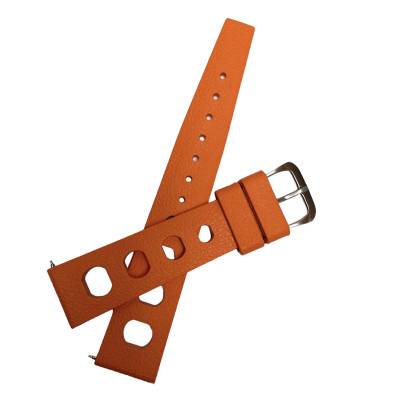 Bracelet de montre Tropic Big Hole Orange 20mm - Bracelet BNO