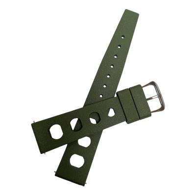 Bracelet de montre Tropic Big Hole Kaki 20mm - Bracelet BNO