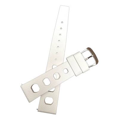 Bracelet de montre Tropic Big Hole Blanc 20mm - Bracelet BNO