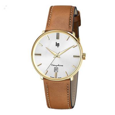 Montre Dauphine 38 Chrome Boite dorée 671428 - Lip