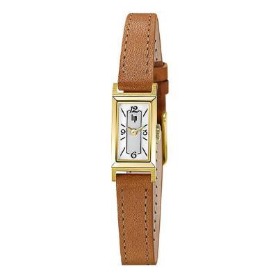 Churchill T13 Brown Leather & Gold-Tone Steel Watch 671205 - Lip
