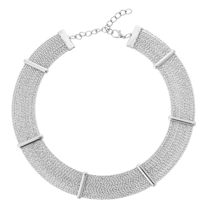 Rhodes Silver Adjustable Necklace - Hipanema