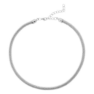 Collier Armagedon Argenté, Longueur Ajustable - Hipanema