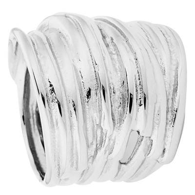 Bague Alexandria en Acier Argenté - Hipanema